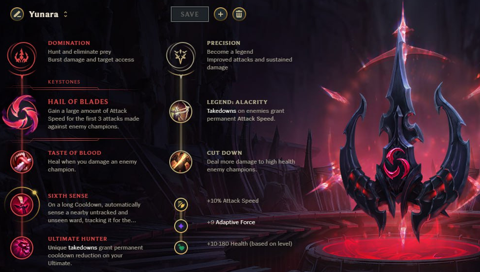 Yunara runes Hail