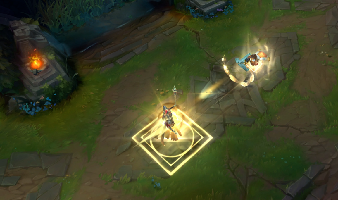 Akshan in League of Legends attack