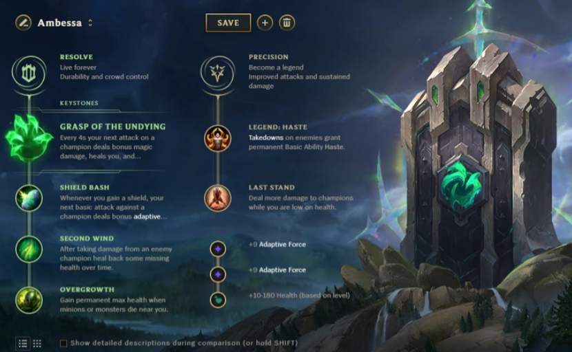 Ambessa Resolve Guide