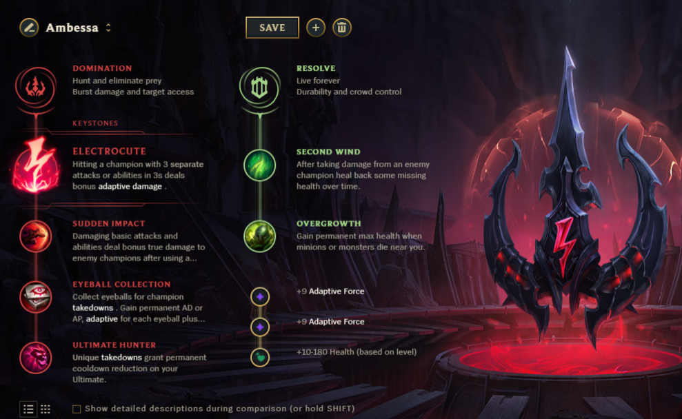Ambessa guide runes