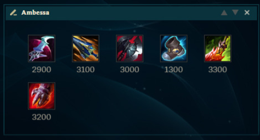 Item build for Ambessa
