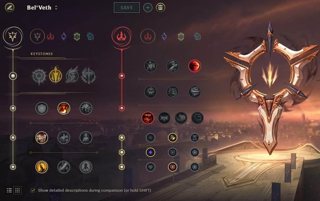 Runes on Bel'Veth