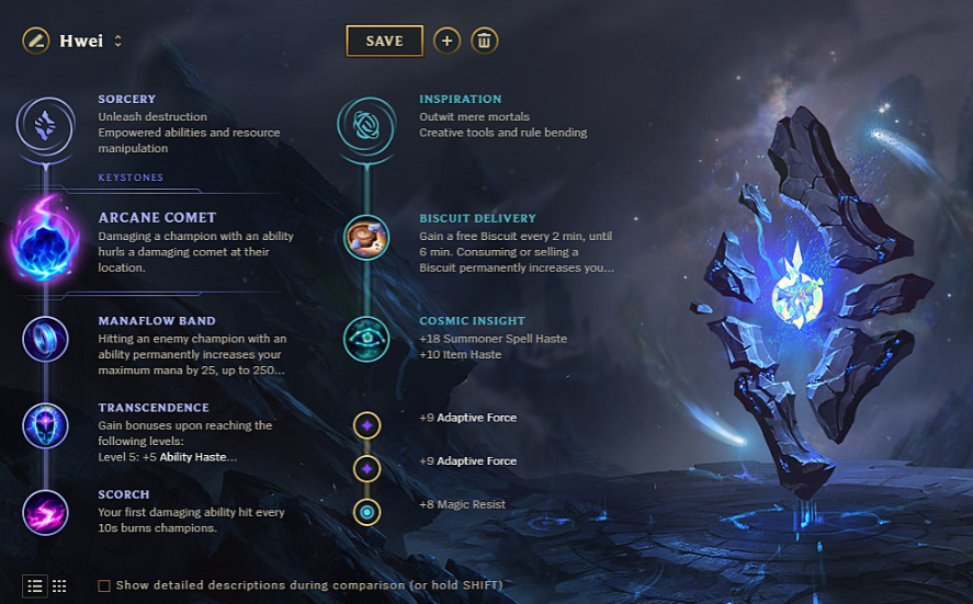 Runes on Hwei
