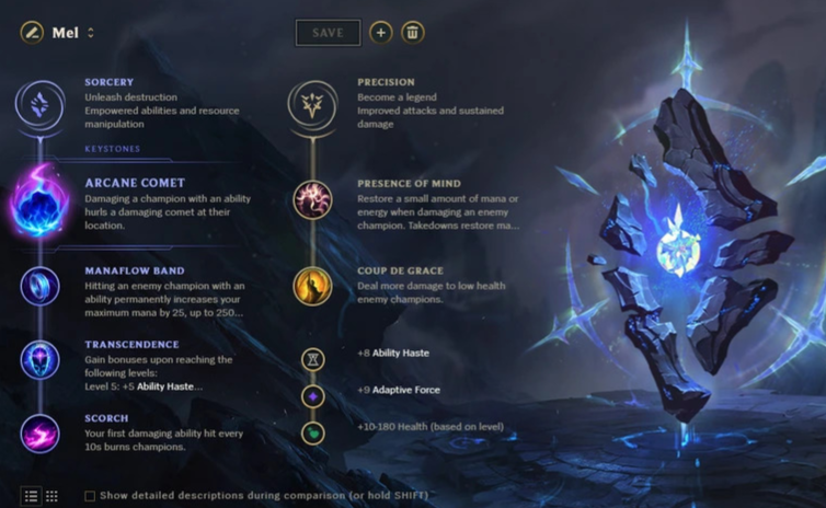 Runes on Mel