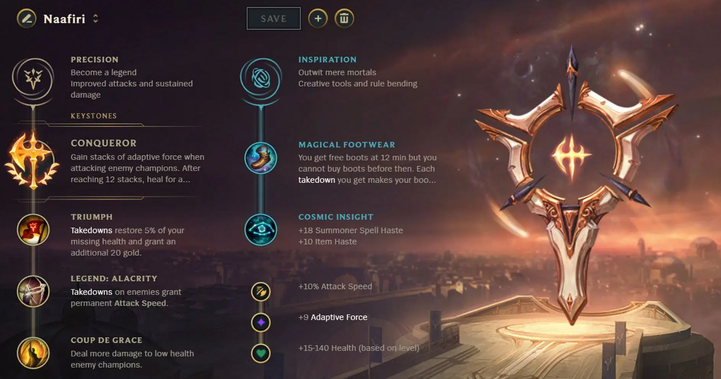 Runes on Naafiri