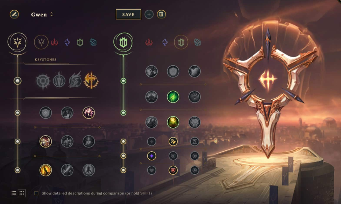 What runes to put on Gwen