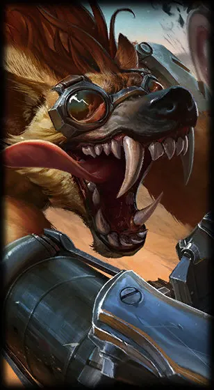Hyena Warwick — Warwick skin splash art